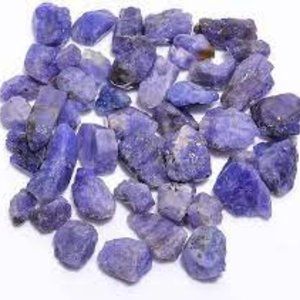 Raw Tanzanite stones